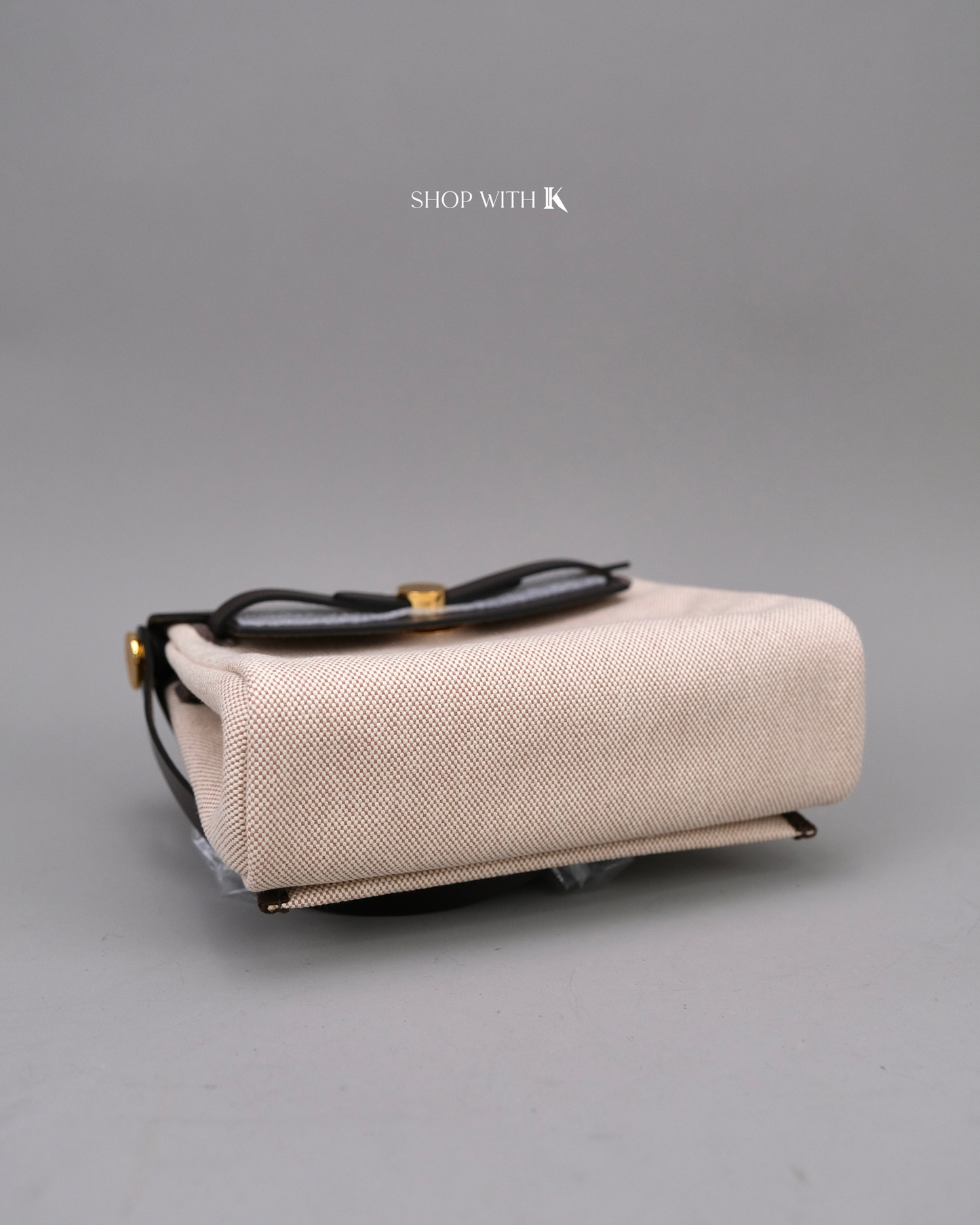 Hermes Mini Herbag Zip 20 Ecru Beige Ebene GHW