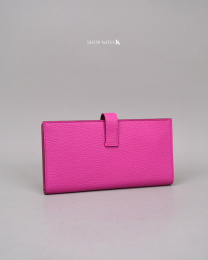 Hermes Bearn Wallet Fuchsia PHW