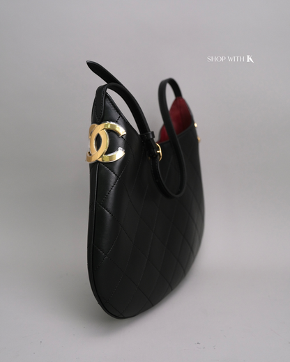 Chanel Hobo Bag Black GHW