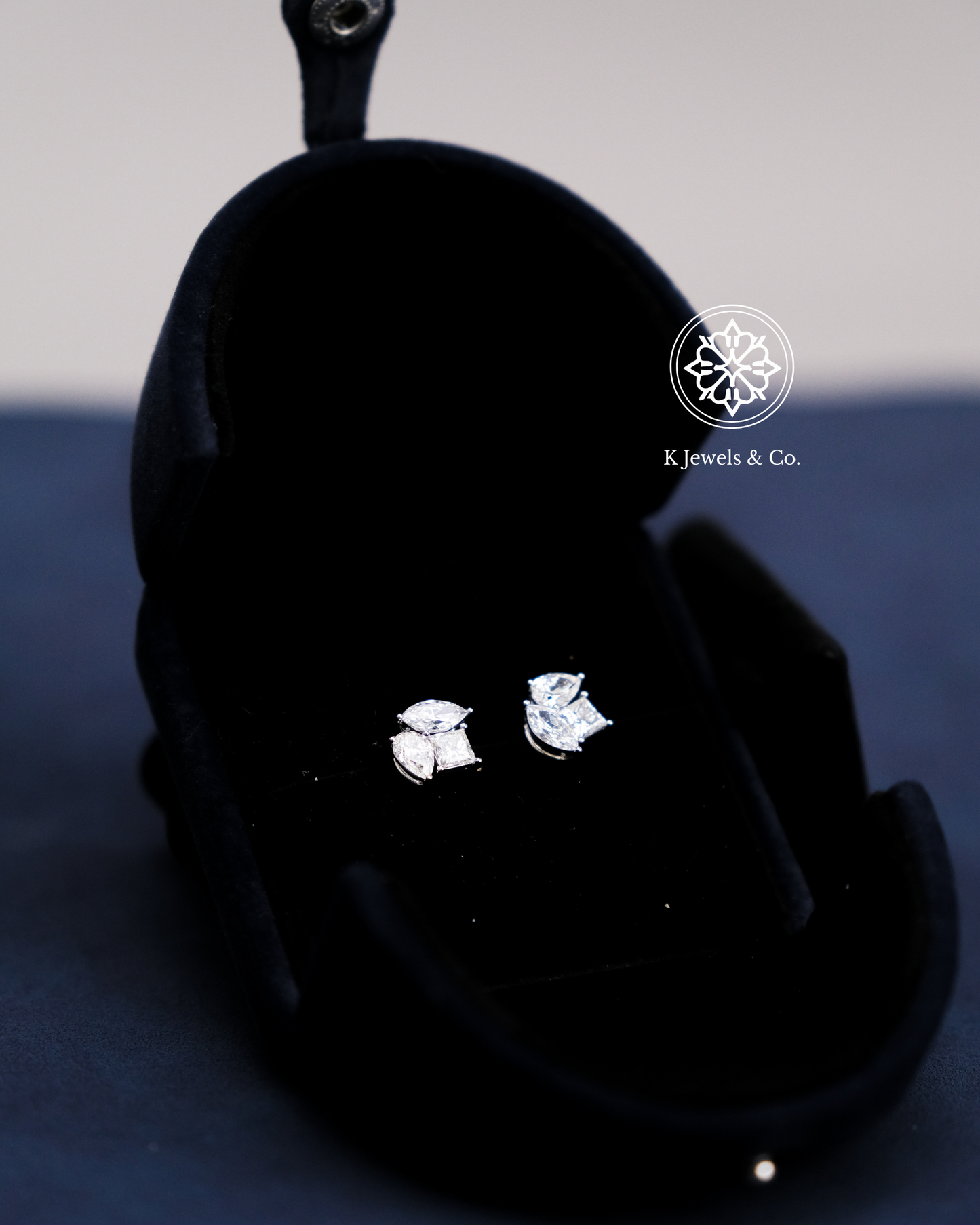 Multishape Cluster Earrings w/ GIA