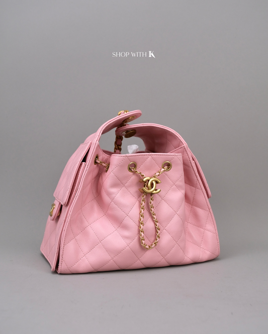 Chanel 25 Small Light Pink GHW