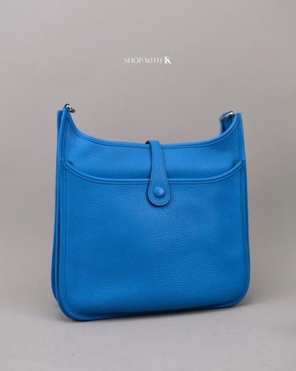 Hermes Evelyne 29 Bleu Hydra PHW