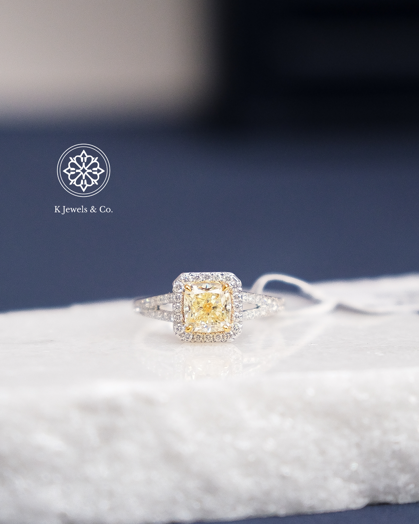 1ct Cushion Cut Diamond Ring