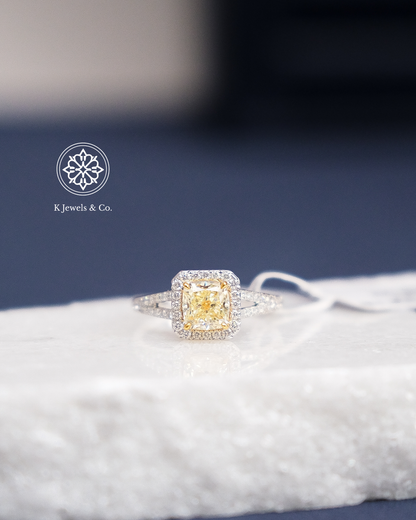 1ct Cushion Cut Diamond Ring