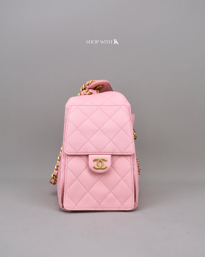 Chanel 25 Small Light Pink GHW