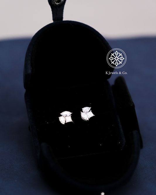 Multishape Cluster Earrings w/ GIA