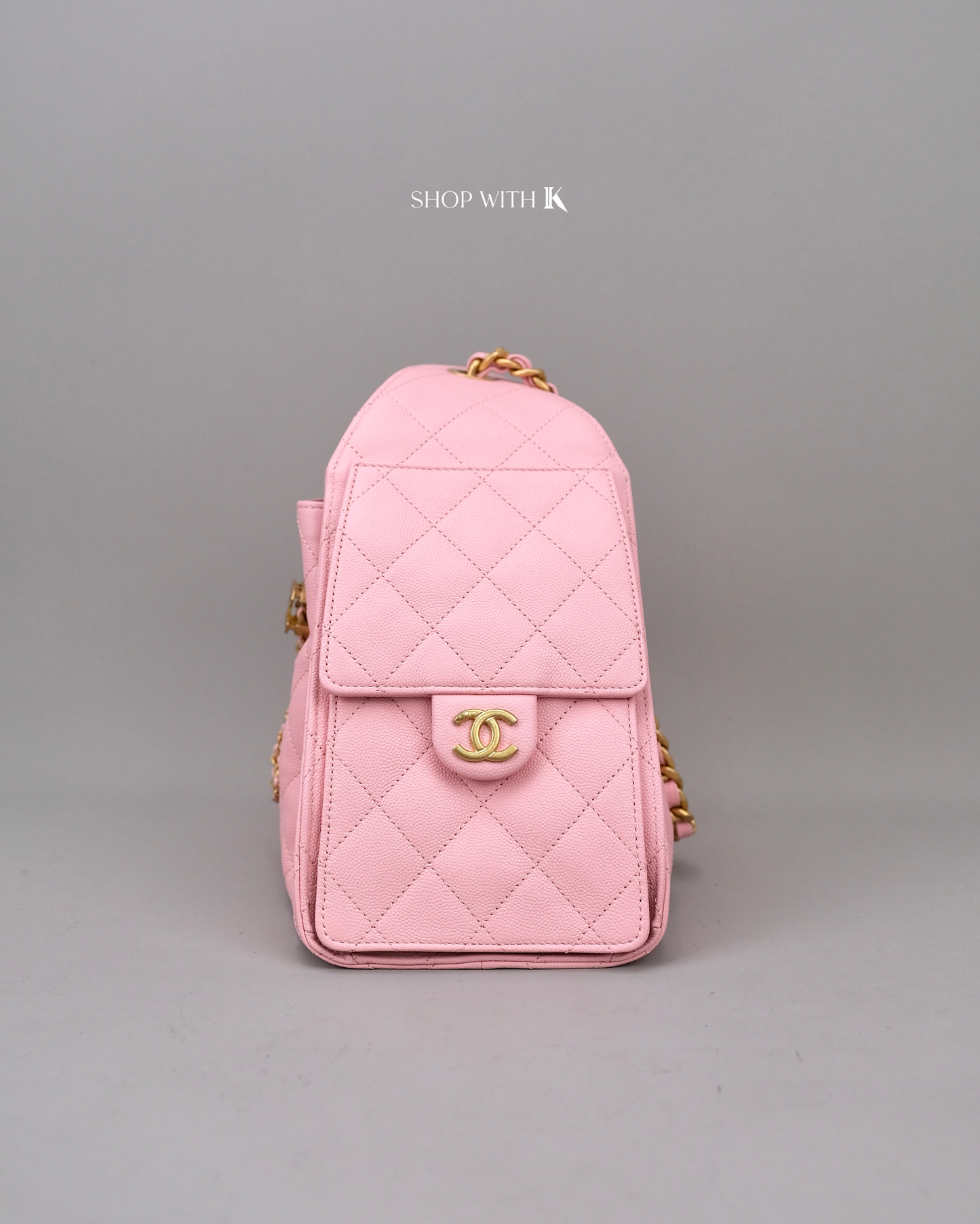 Chanel 25 Small Light Pink GHW