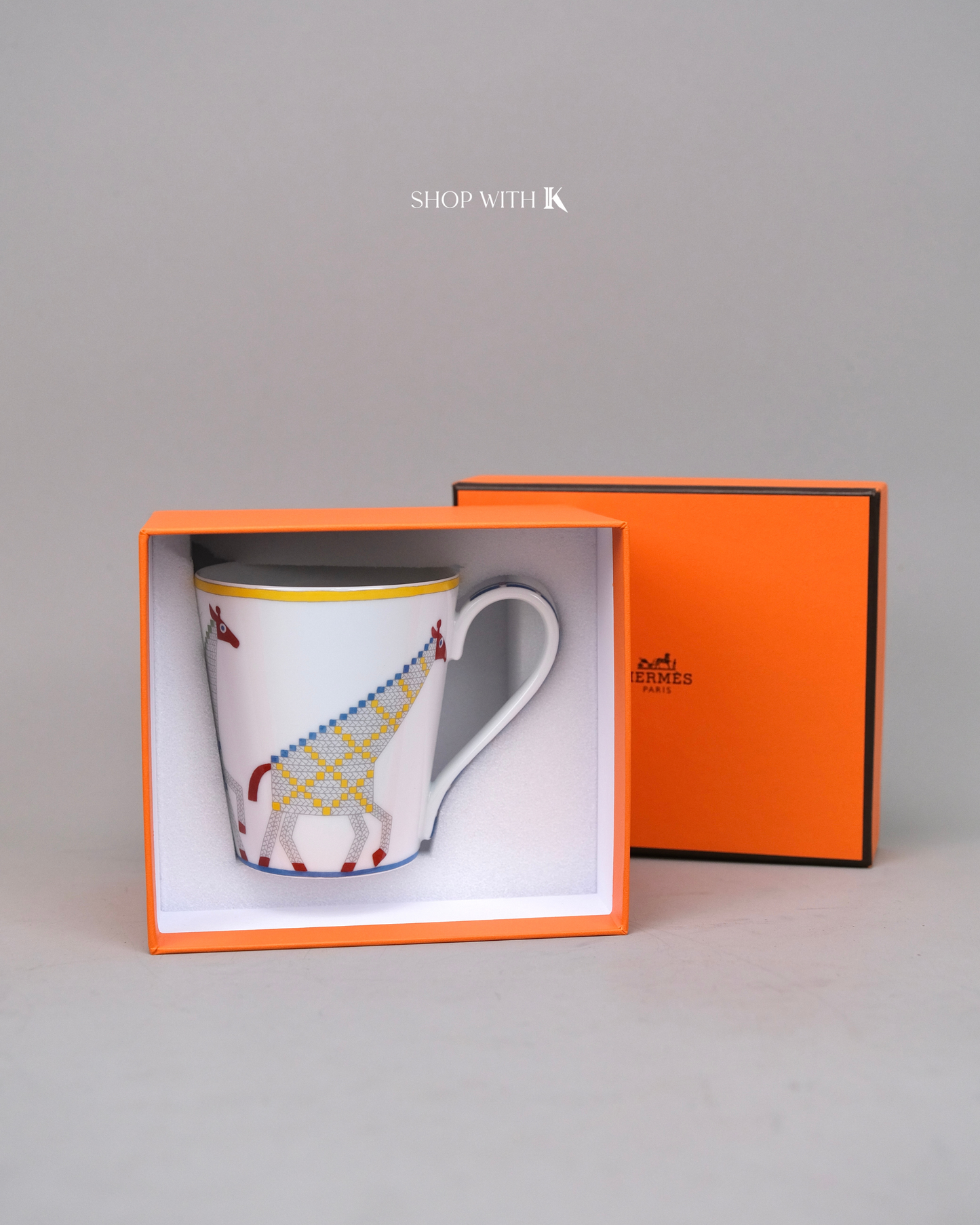 Hermes Animaux Nattes Giraffes Mug