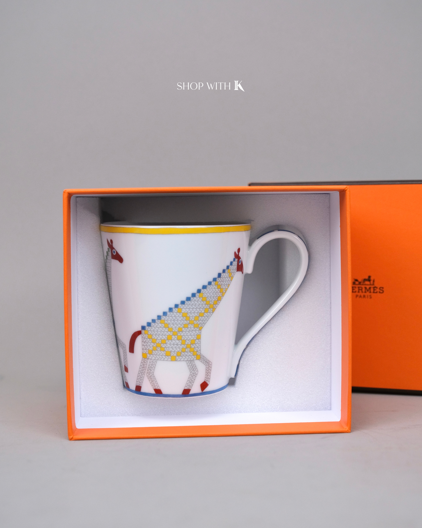 Hermes Animaux Nattes Giraffes Mug