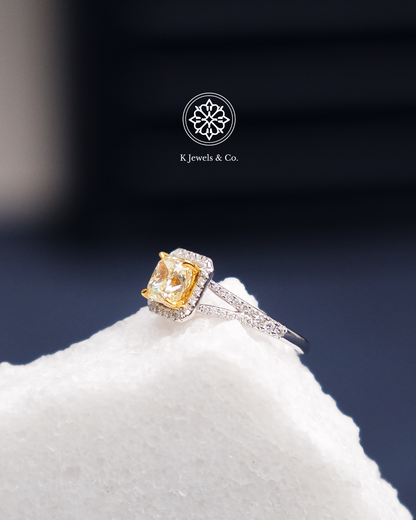 1ct Cushion Cut Diamond Ring