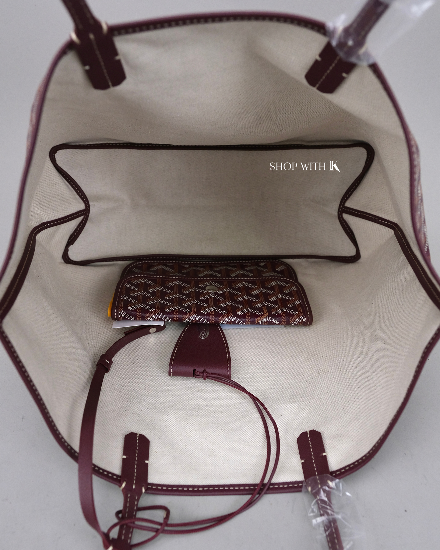Goyard St. Louis PM Burgundy