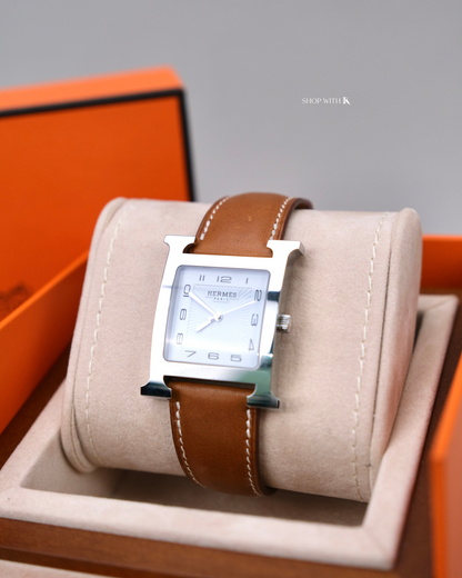 Hermes Heure H Watch Brown