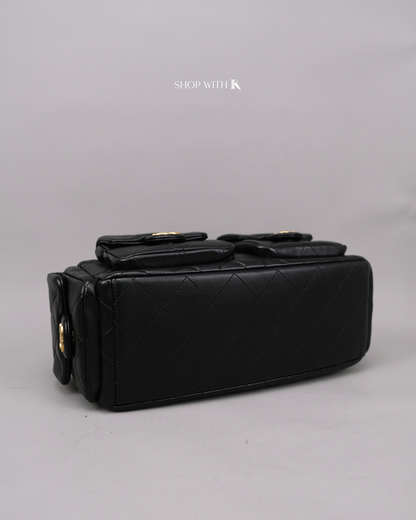 Chanel Medium Hobo Black GHW