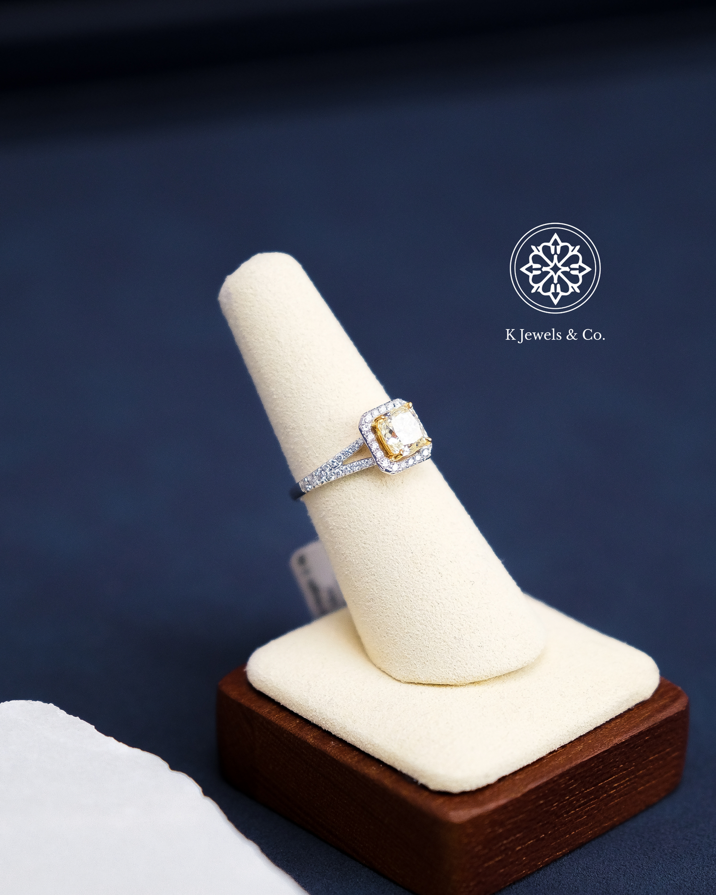 1ct Cushion Cut Diamond Ring