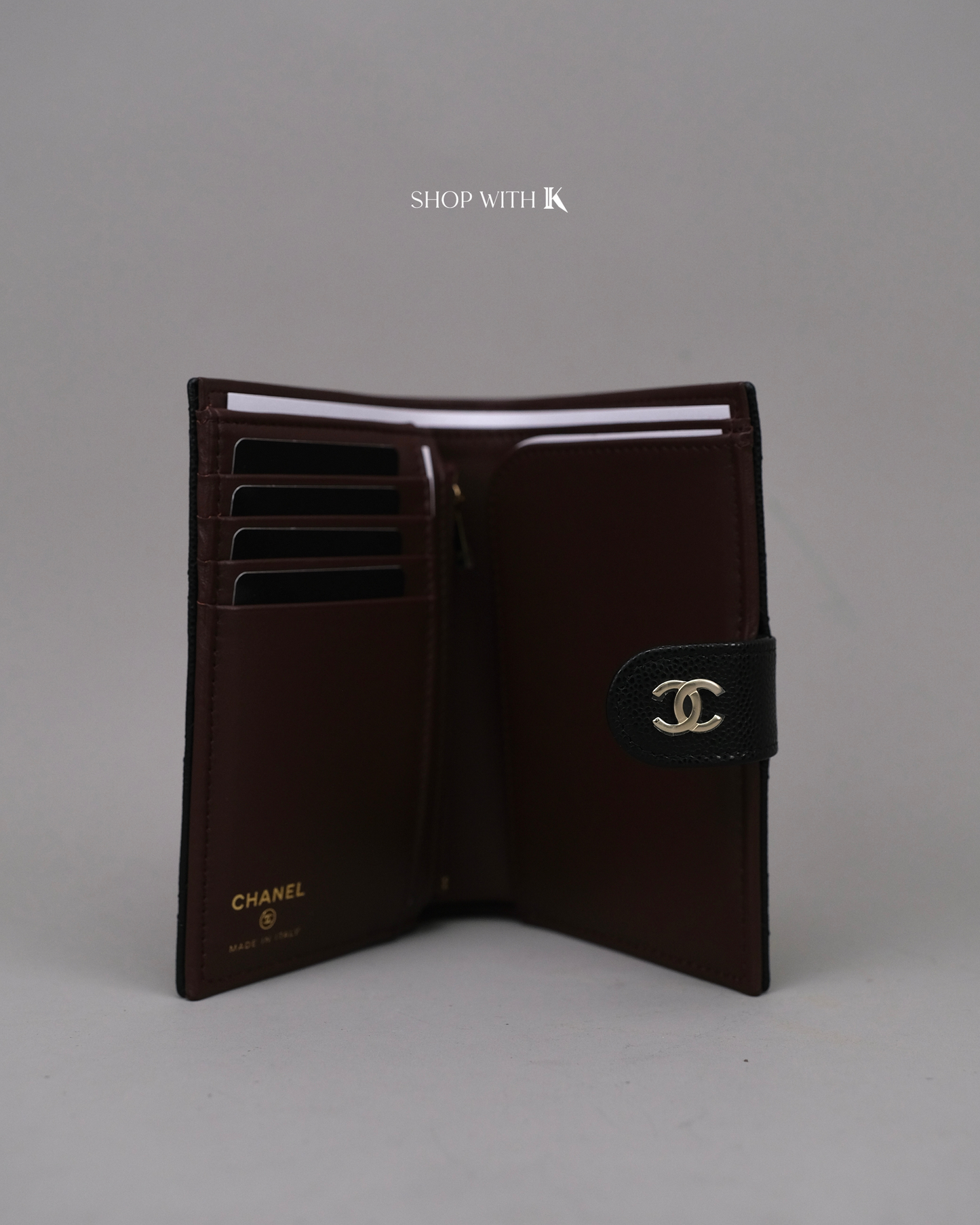 Chanel Passport Holder Black