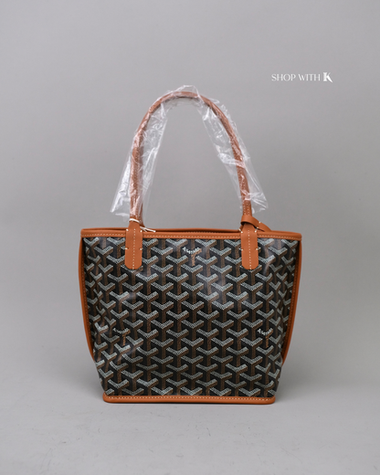 Goyard Mini Anjou Black/Tan