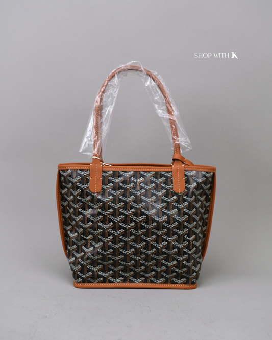 Goyard Mini Anjou Black/Tan
