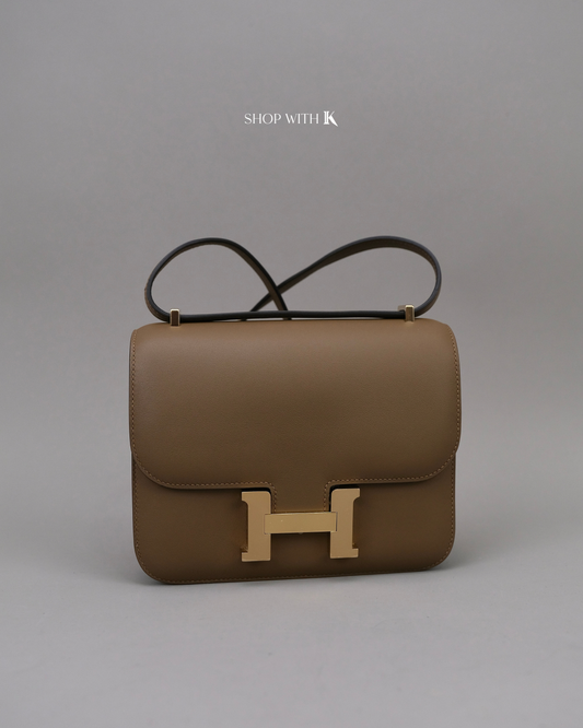 Hermes Constance 18 Beige de Weimar GHW