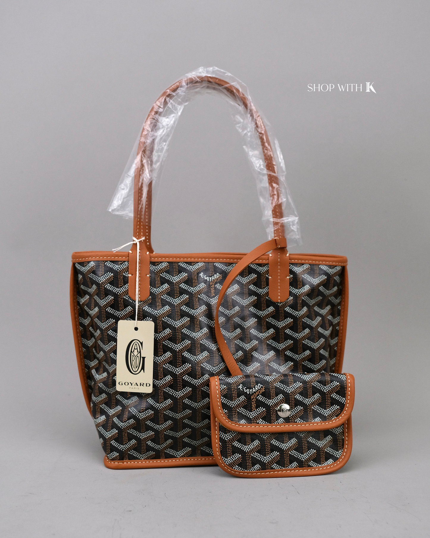 Goyard Mini Anjou Black/Tan