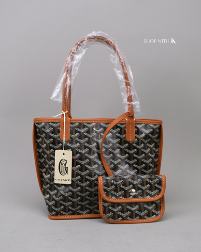 Goyard Mini Anjou Black/Tan