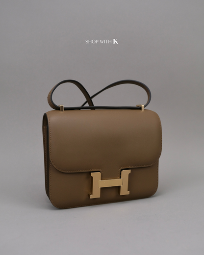 Hermes Constance 18 Beige de Weimar GHW
