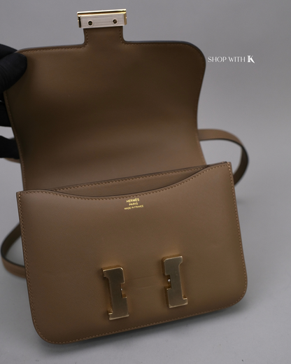 Hermes Constance 18 Beige de Weimar GHW