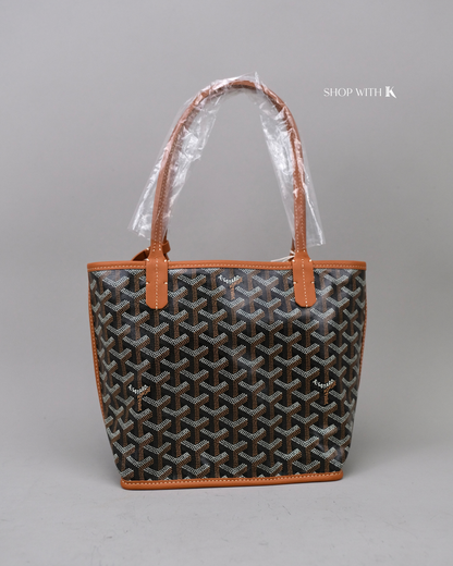 Goyard Mini Anjou Black/Tan