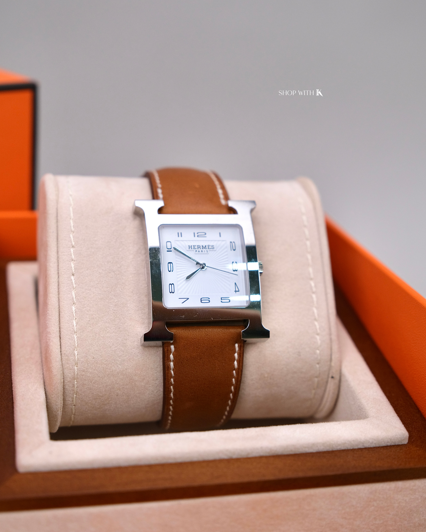 Hermes Heure H Watch Brown