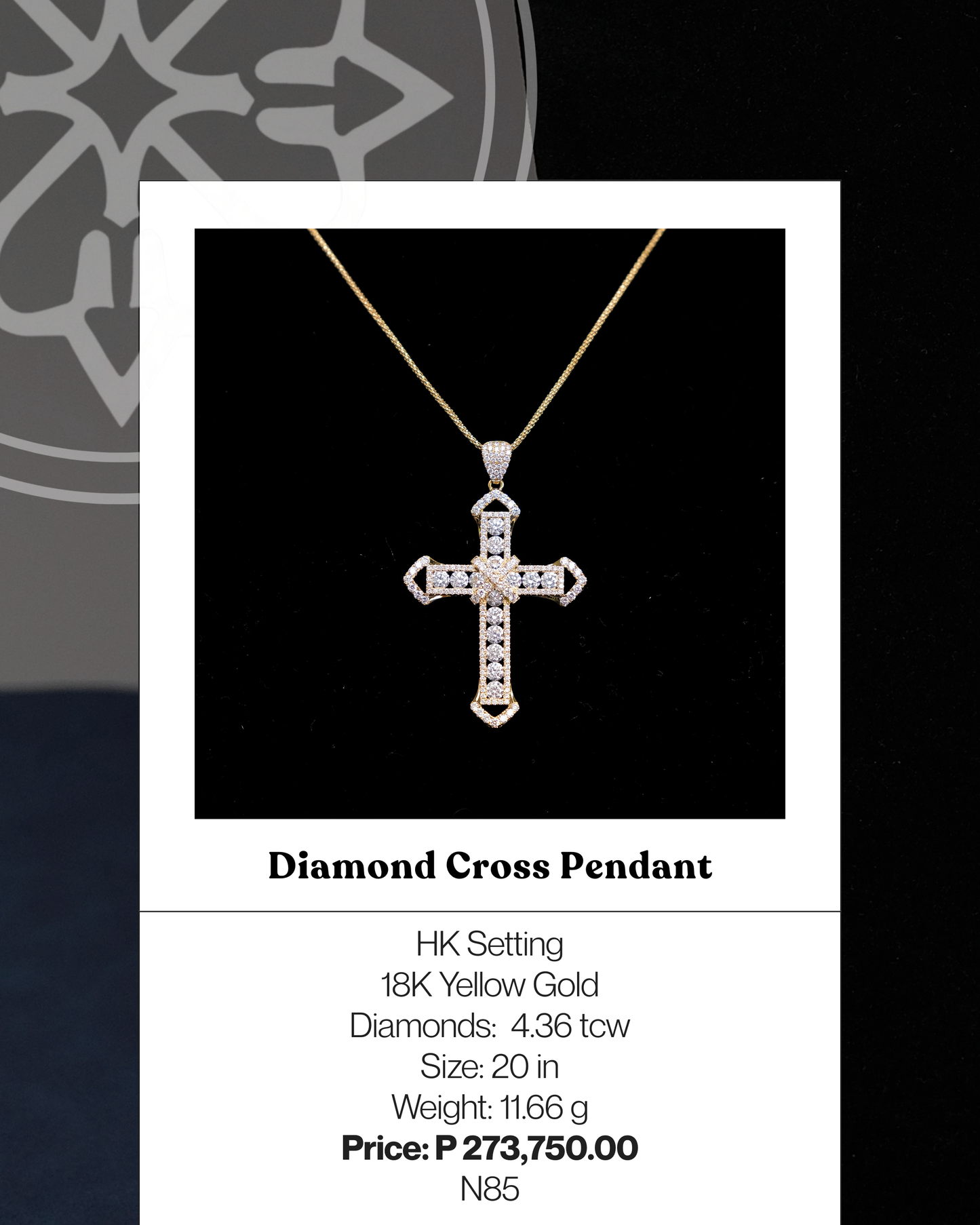 Diamond Cross Pendant