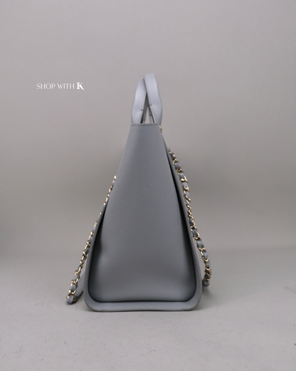Chanel Deauville Tote Gray