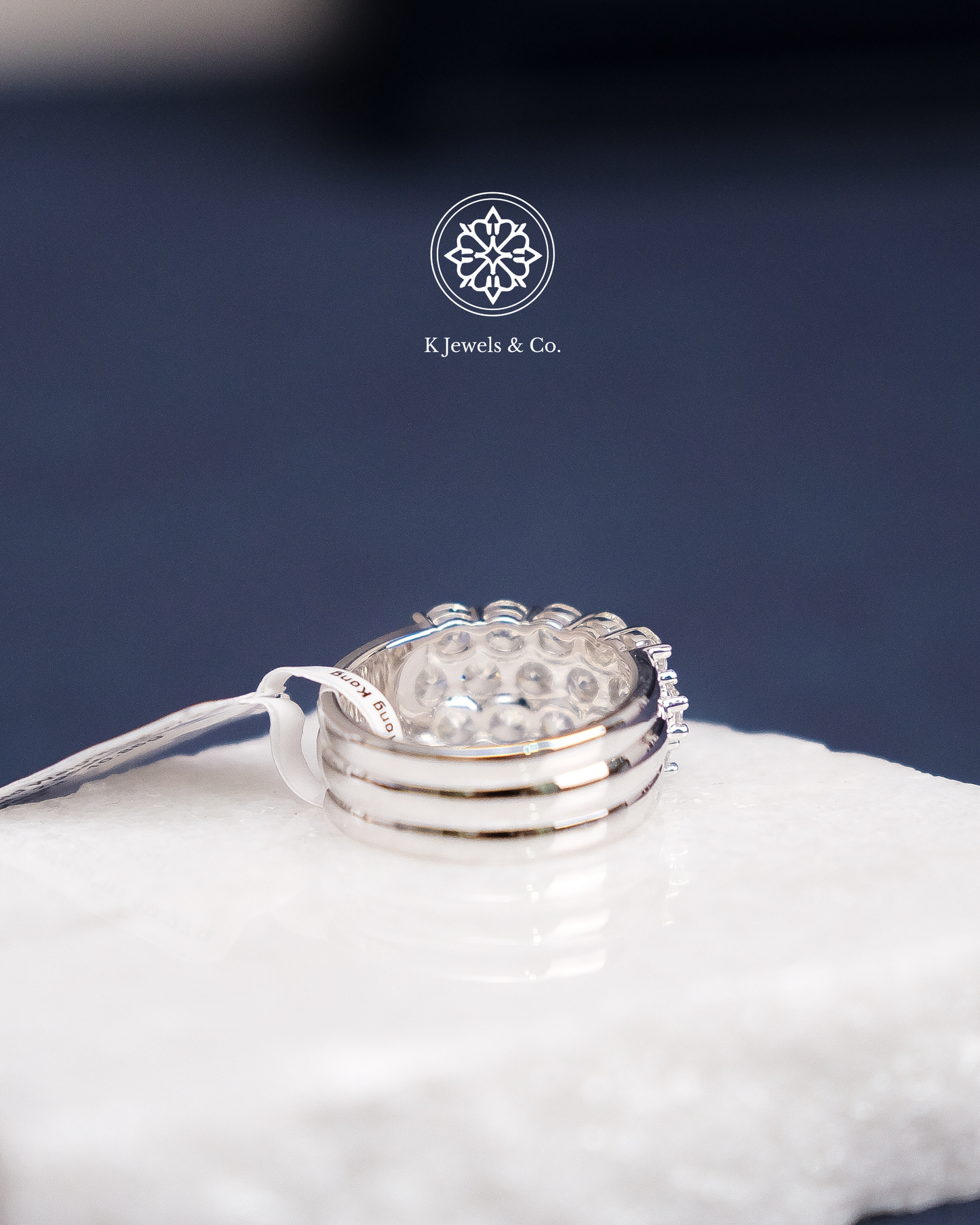 Three-Row Diamond Ring