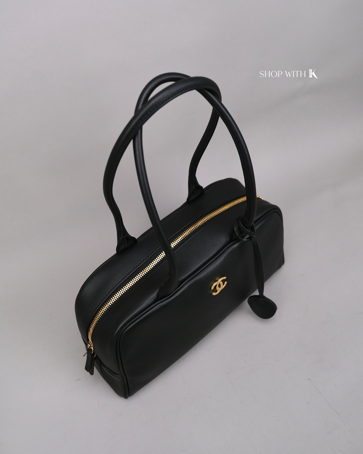 Chanel Bowling Bag Medium Black
