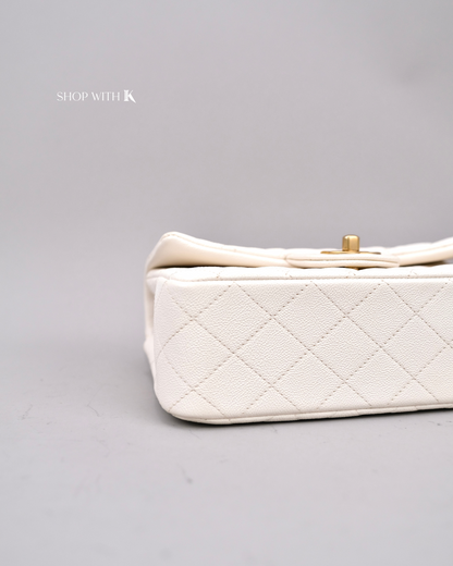 Chanel Mini Top Handle Ivory White