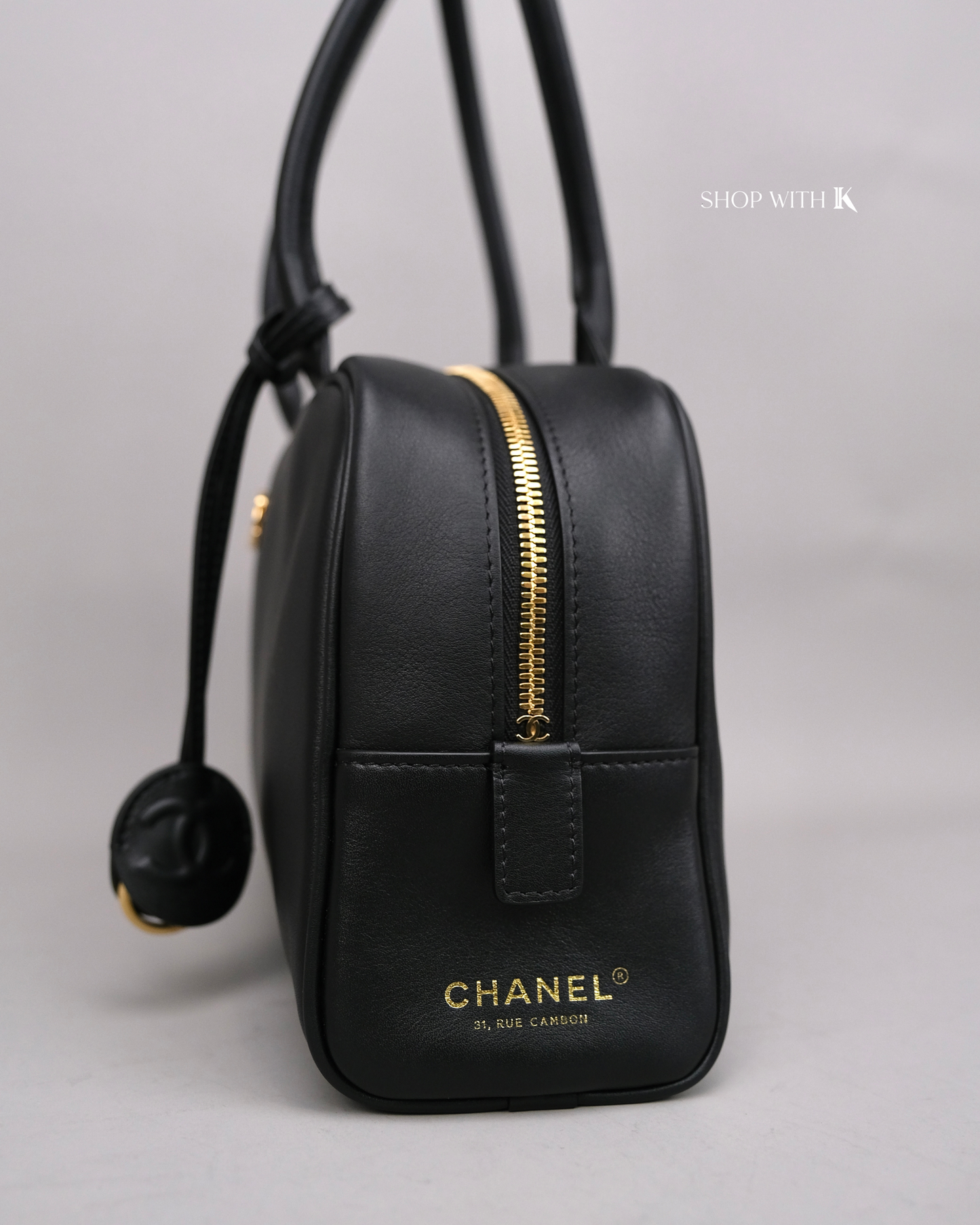 Chanel Bowling Bag Medium Black