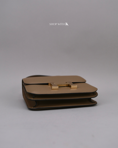 Hermes Constance 18 Beige de Weimar GHW