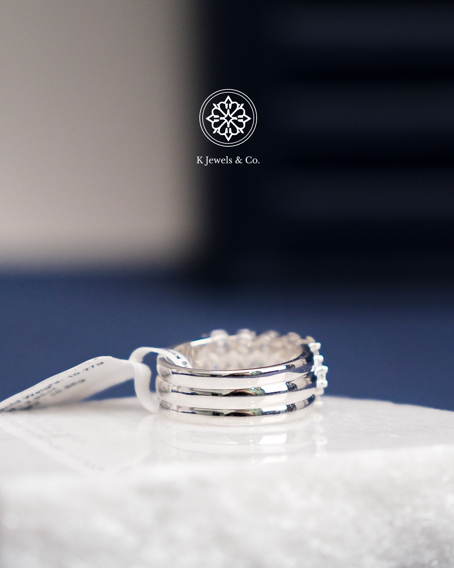 Three-Row Diamond Ring