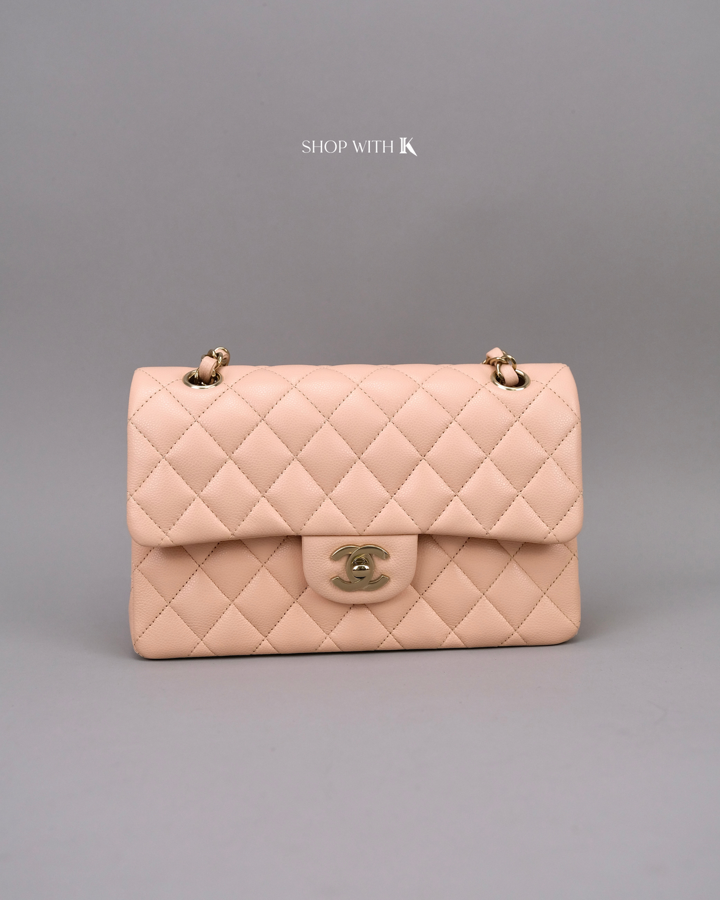Chanel Classic Small Flap Caviar Light Beige