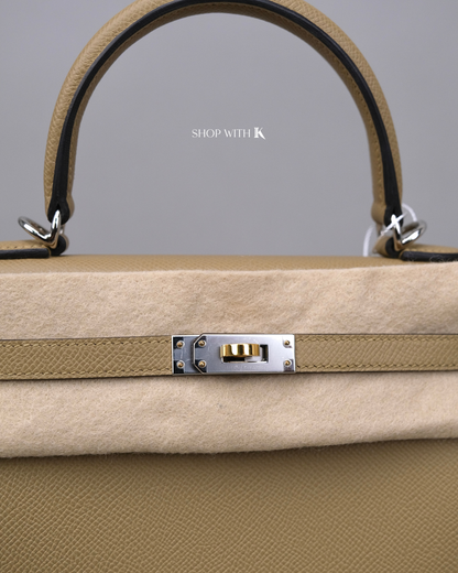 Hermes Kelly 25 Poussiere EHW