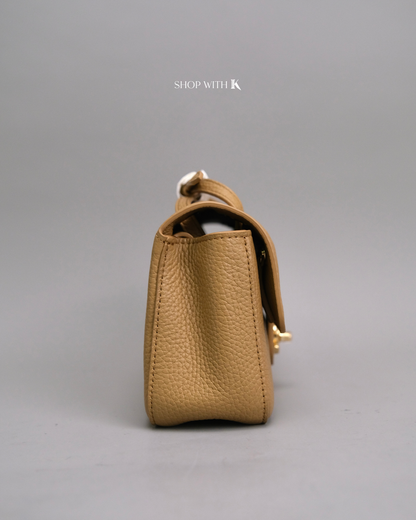 Chanel Mini Maxi Flap Dark Beige GHW
