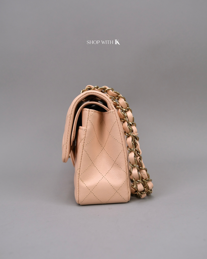 Chanel Classic Small Flap Caviar Light Beige