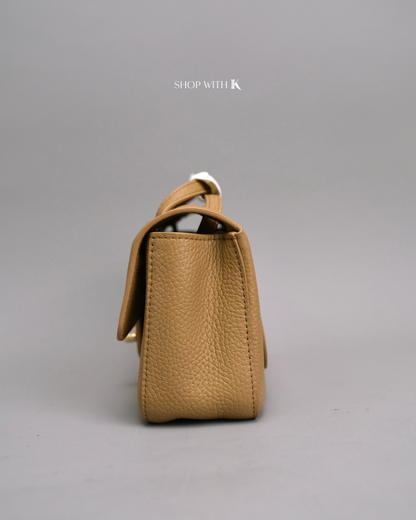 Chanel Mini Maxi Flap Dark Beige GHW
