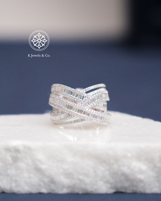 Baguette Cocktail Diamond Ring