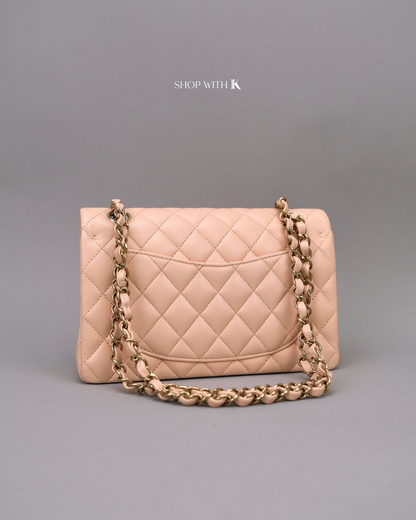 Chanel Classic Small Flap Caviar Light Beige