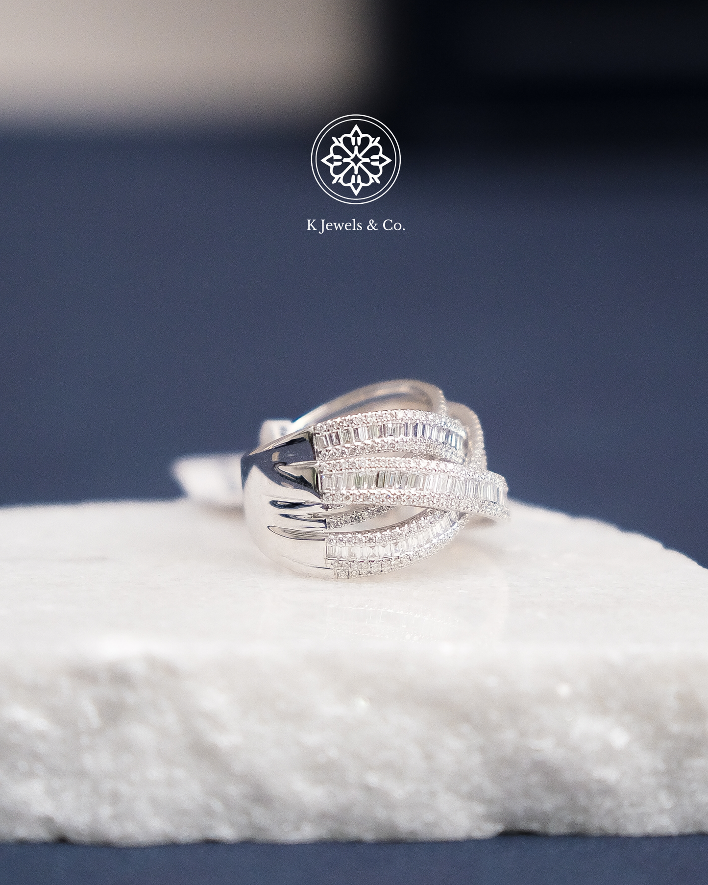 Baguette Cocktail Diamond Ring