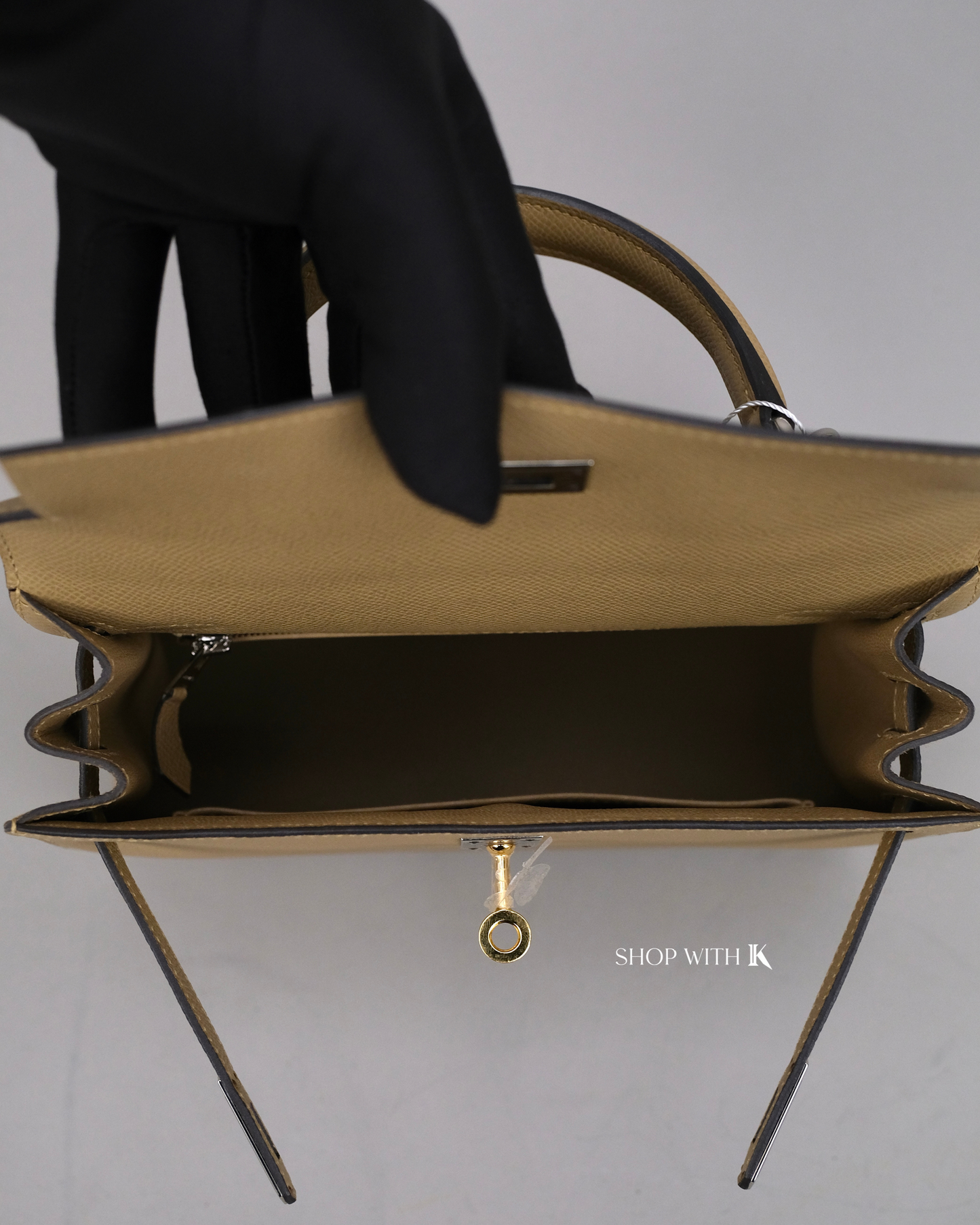Hermes Kelly 25 Poussiere EHW
