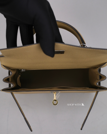 Hermes Kelly 25 Poussiere EHW