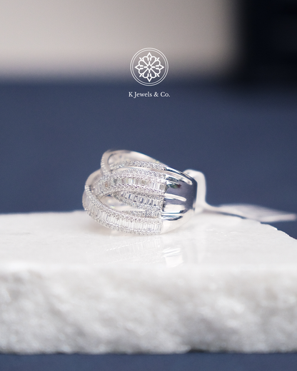 Baguette Cocktail Diamond Ring