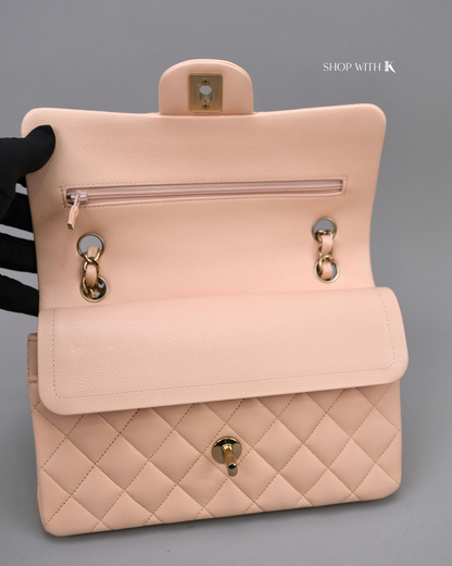 Chanel Classic Small Flap Caviar Light Beige