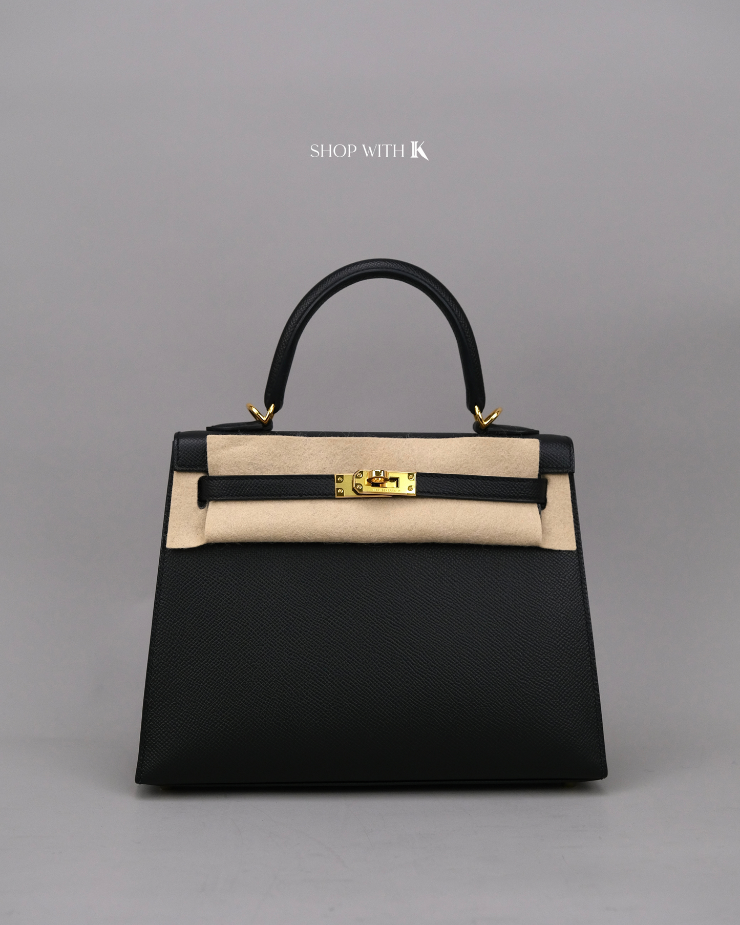 Hermes Kelly 25 Noir GHW