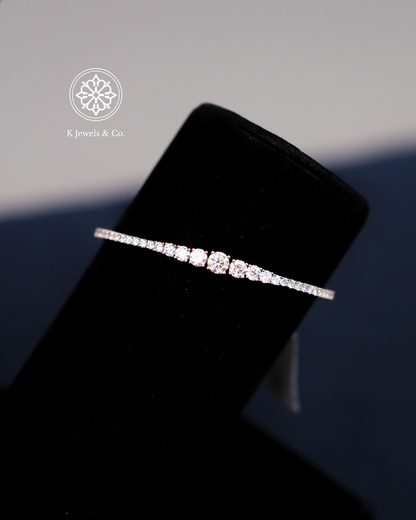 Diamond Bangle in Rose Gold